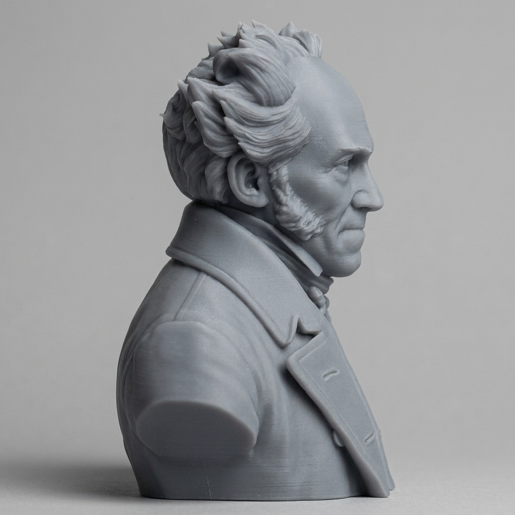 Arthur Schopenhauer Bust 3D Printable 3D Model