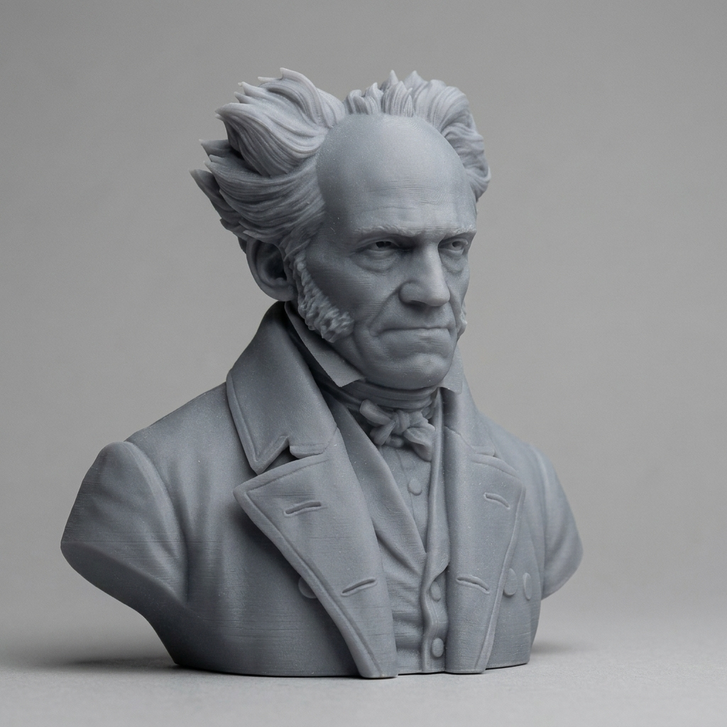 Arthur Schopenhauer Bust 3D Printable 3D Model