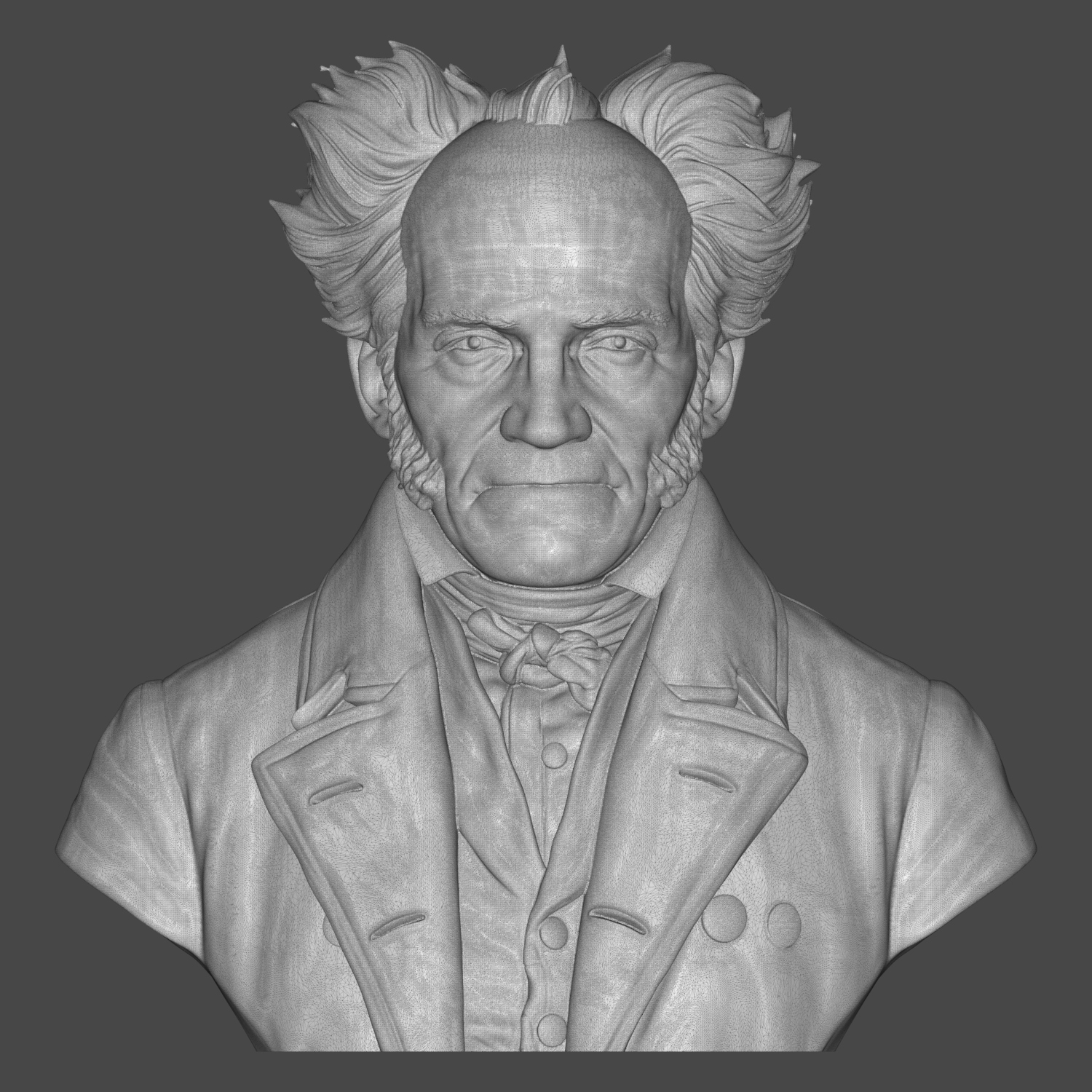 Arthur Schopenhauer Bust 3D Printable 3D Model