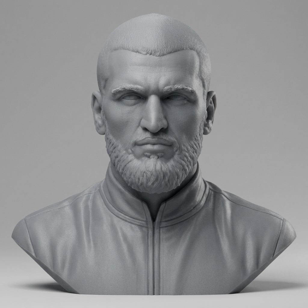 Artur Beterbiev 3D Printable Bust 3D Model