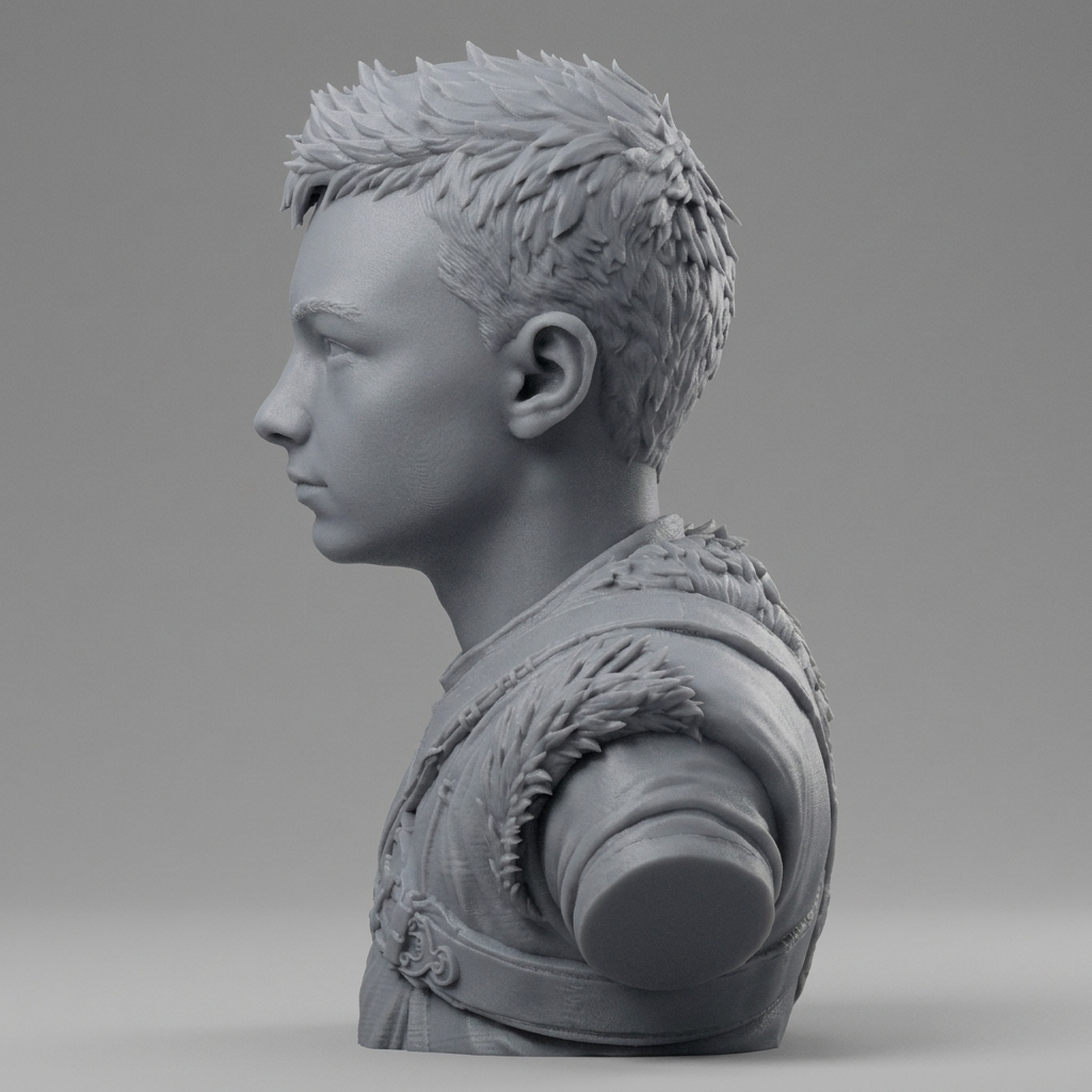Atreus God of War Ragnar&oumlk Bust 3D Model