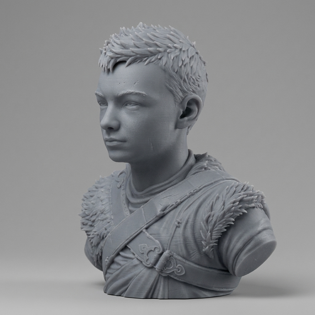 Atreus God of War Ragnar&oumlk Bust 3D Model