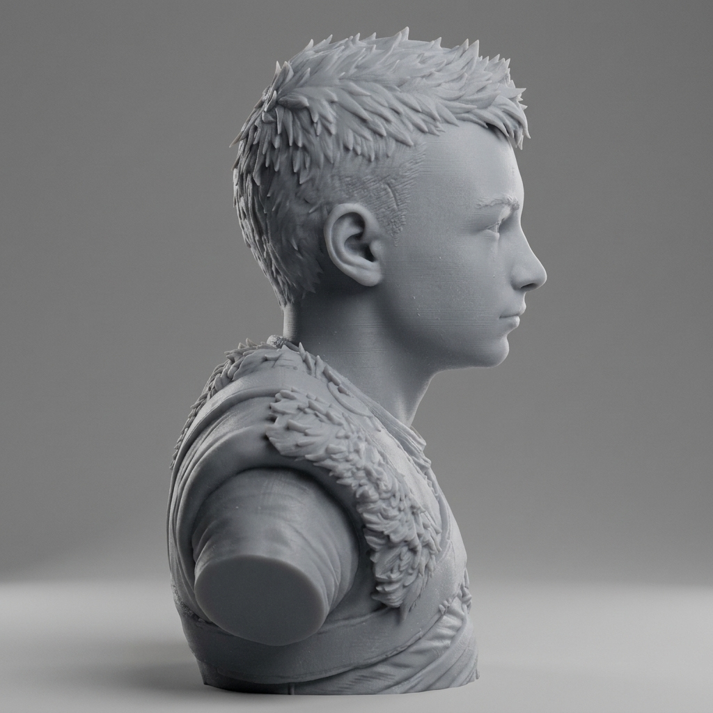Atreus God of War Ragnar&oumlk Bust 3D Model