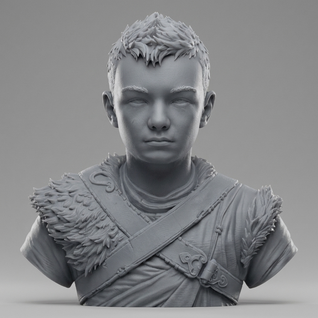 Atreus God of War Ragnar&oumlk Bust 3D Model