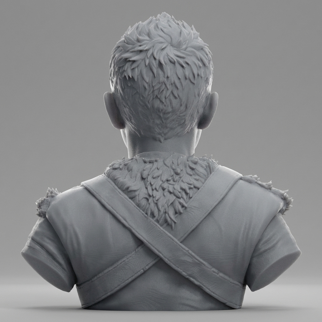 Atreus God of War Ragnarök Bust 3D Model