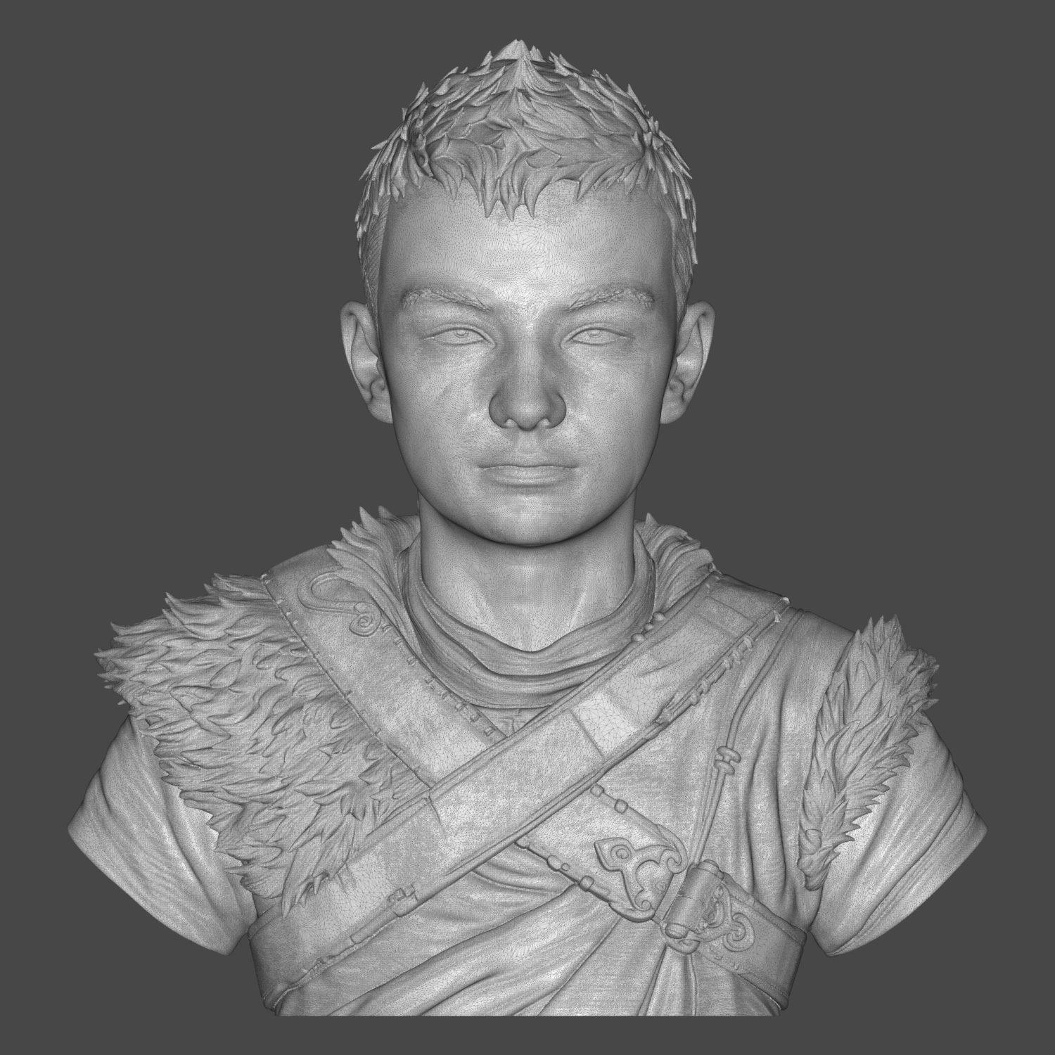 Atreus God of War Ragnarök Bust 3D Model