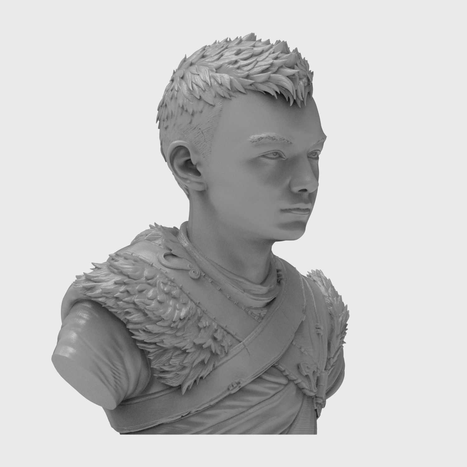 Atreus God of War Ragnarök Bust 3D Model