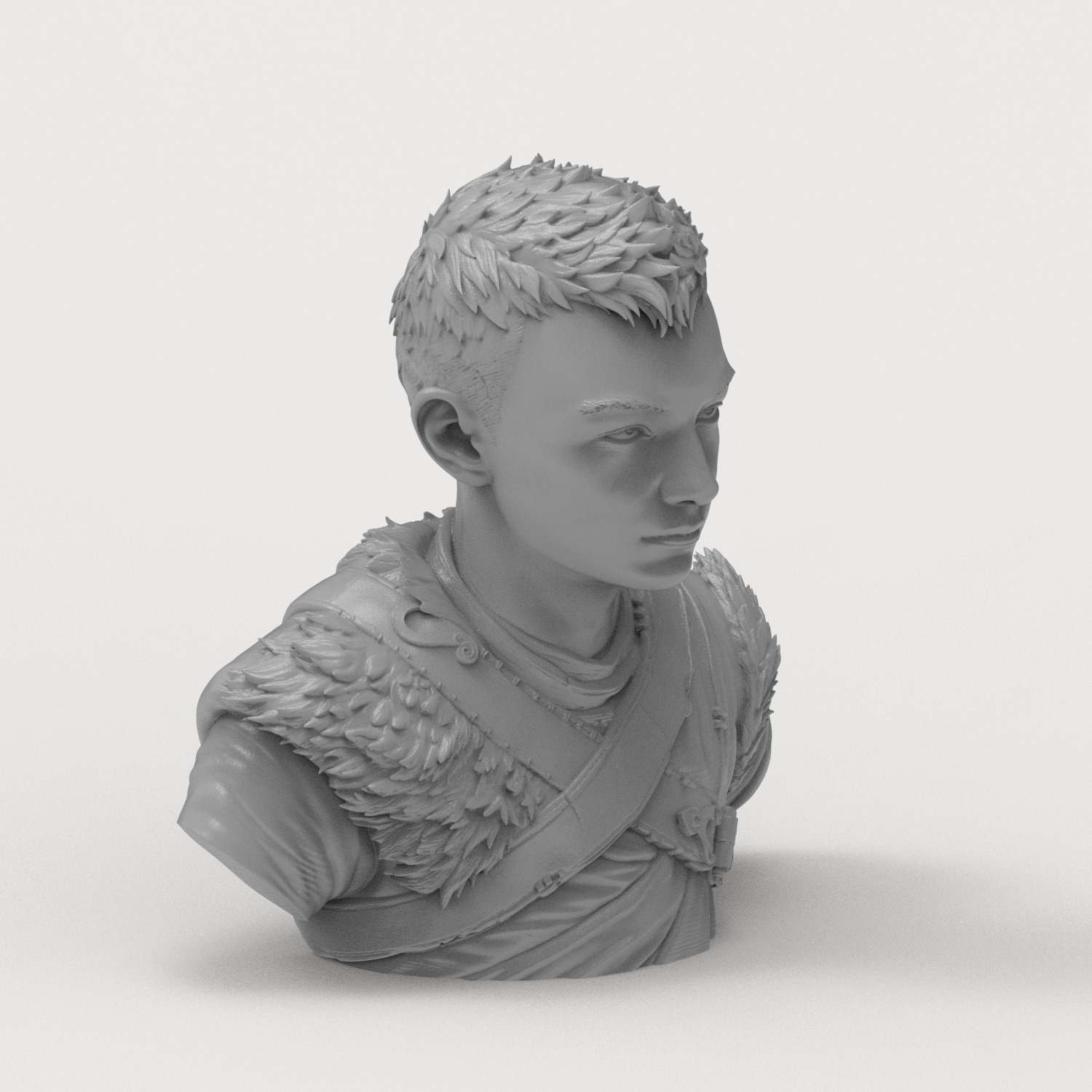 Atreus God of War Ragnarök Bust 3D Model