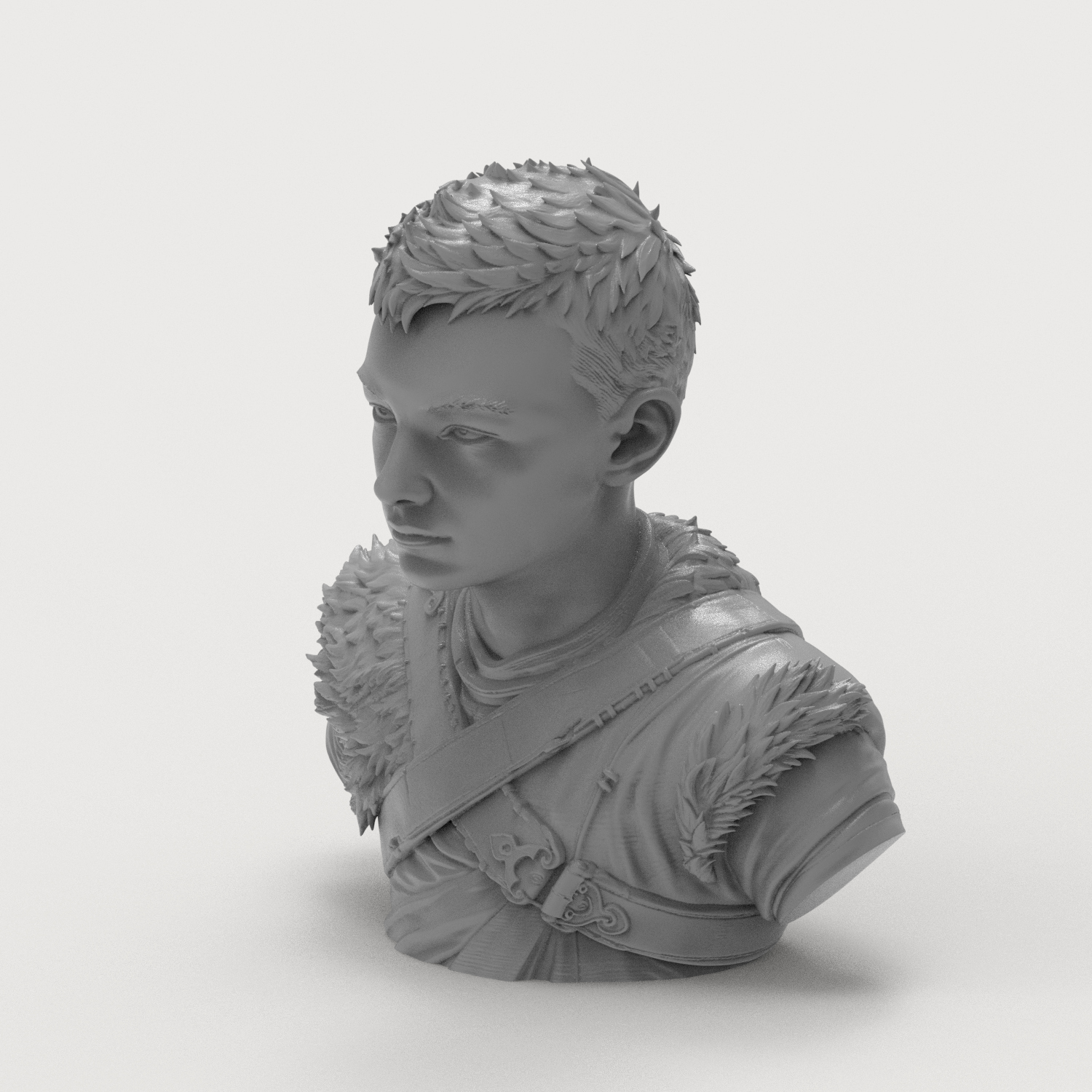 Atreus God of War Ragnarök Bust 3D Model