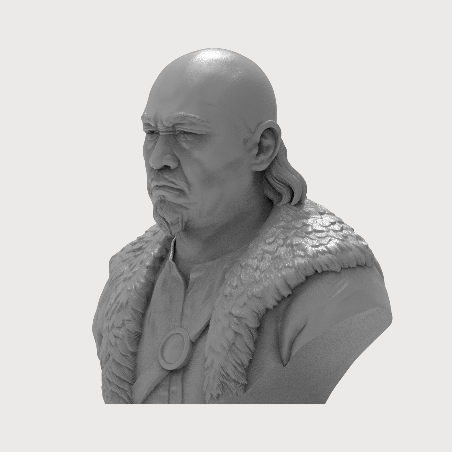Attila the Hun 3D Printable Bust 3D Model