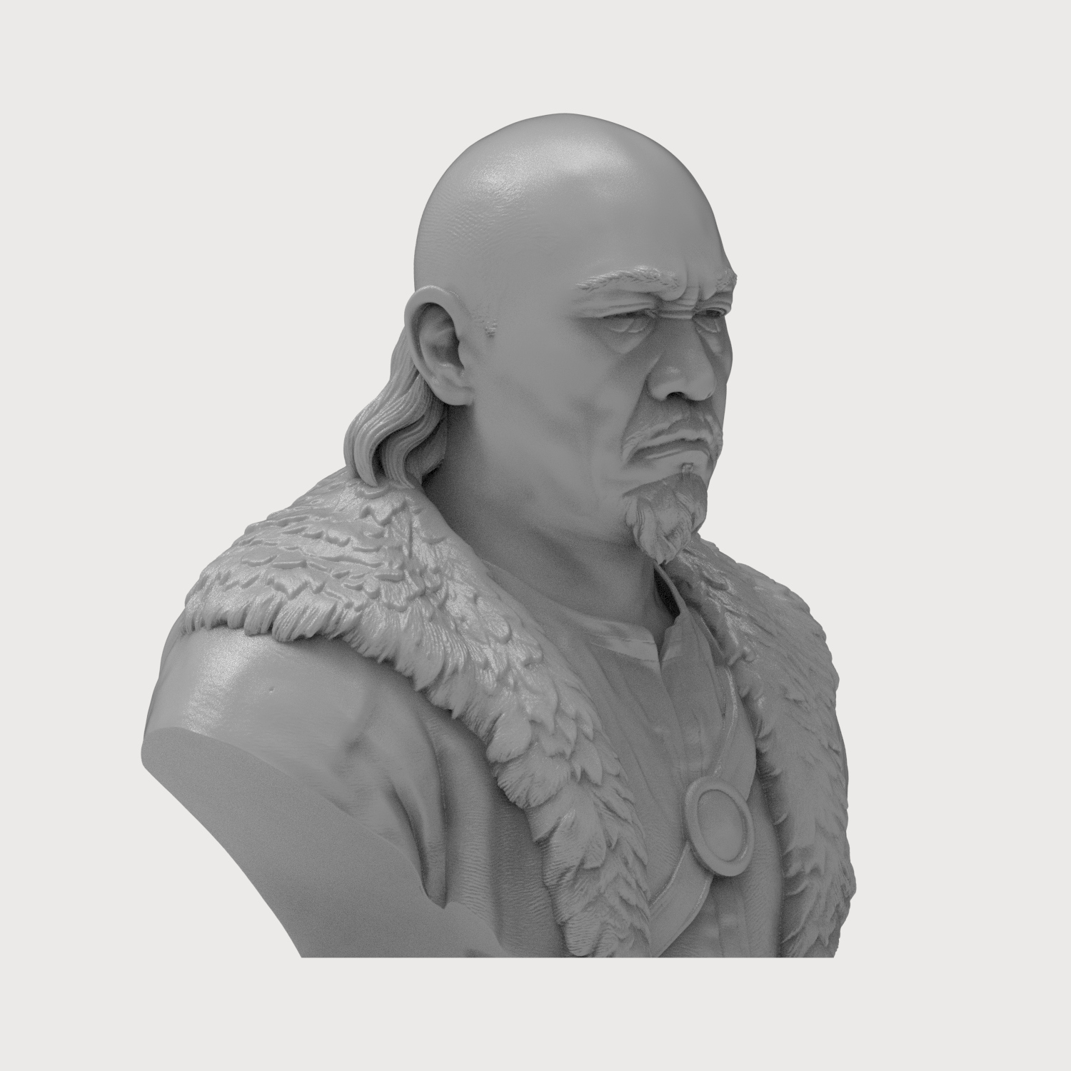 Attila the Hun 3D Printable Bust 3D Model