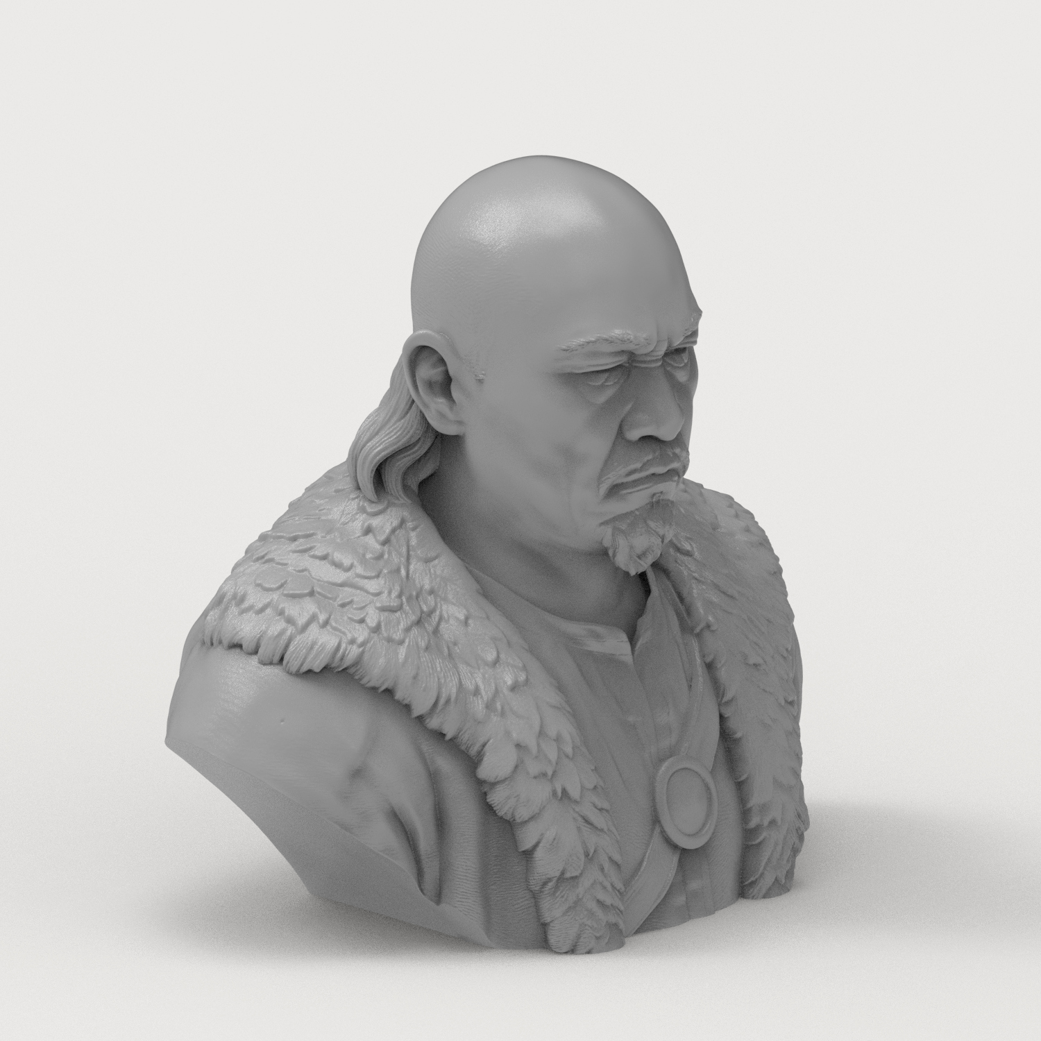Attila the Hun 3D Printable Bust 3D Model