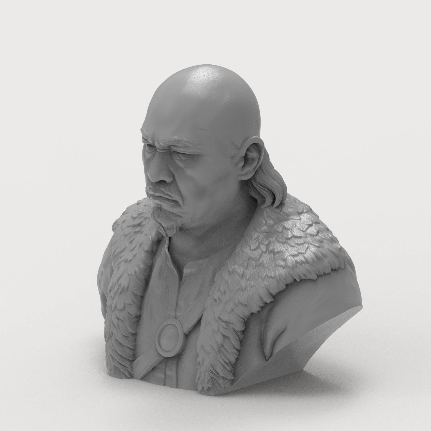 Attila the Hun 3D Printable Bust 3D Model