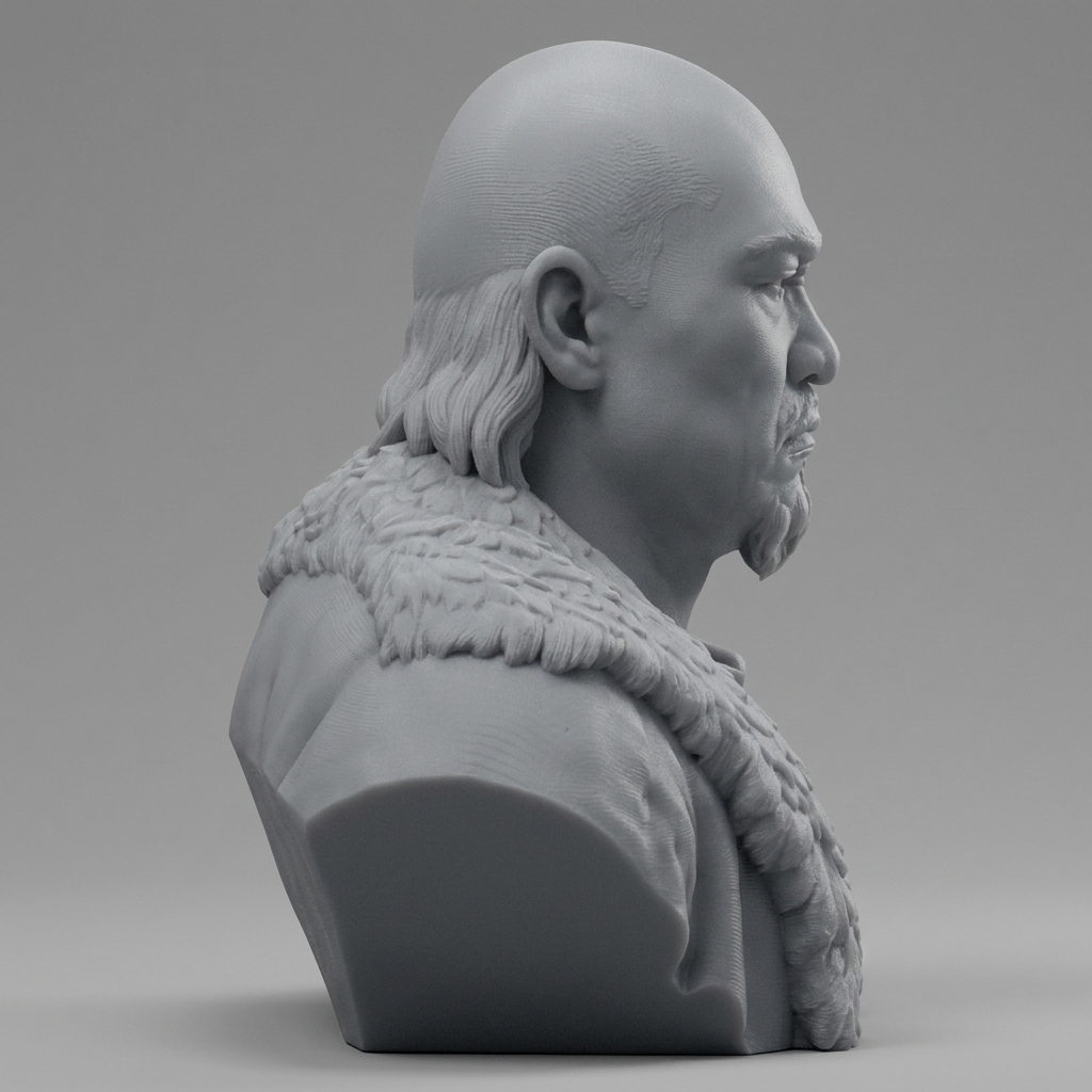 Attila the Hun 3D Printable Bust 3D Model