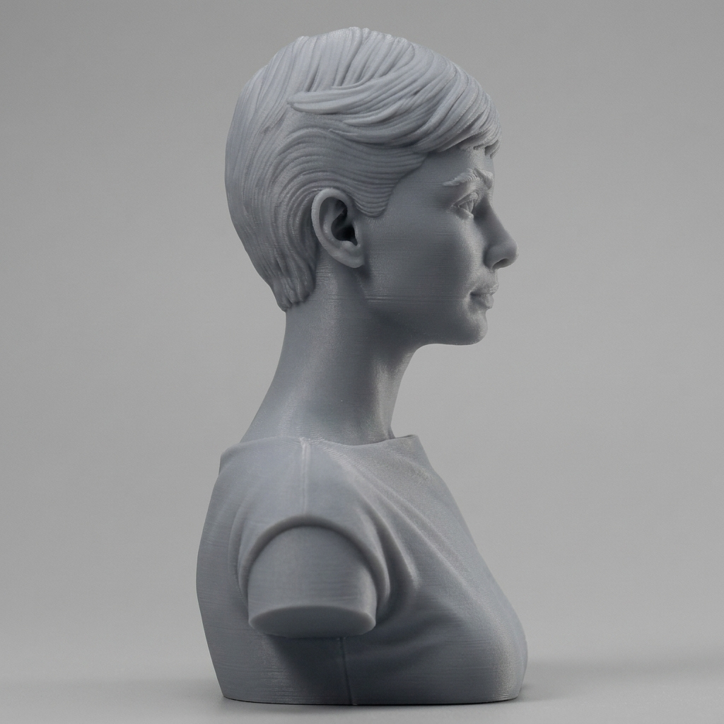 Audrey Hepburn 3D Printable Bust 3D Model