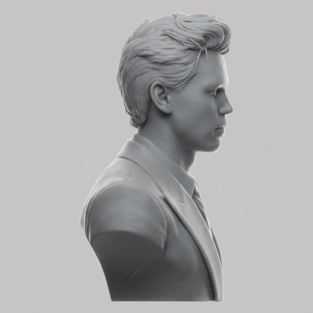 Austin Butler 3D Printable Bust 3D Model