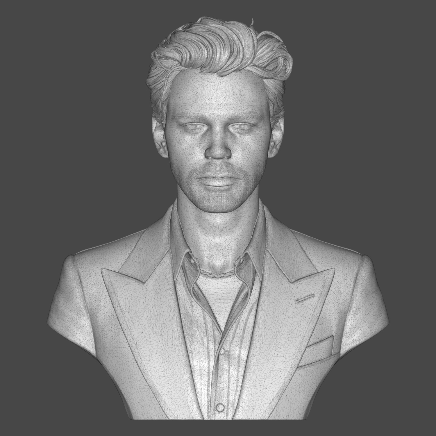 Austin Butler 3D Printable Bust 3D Model