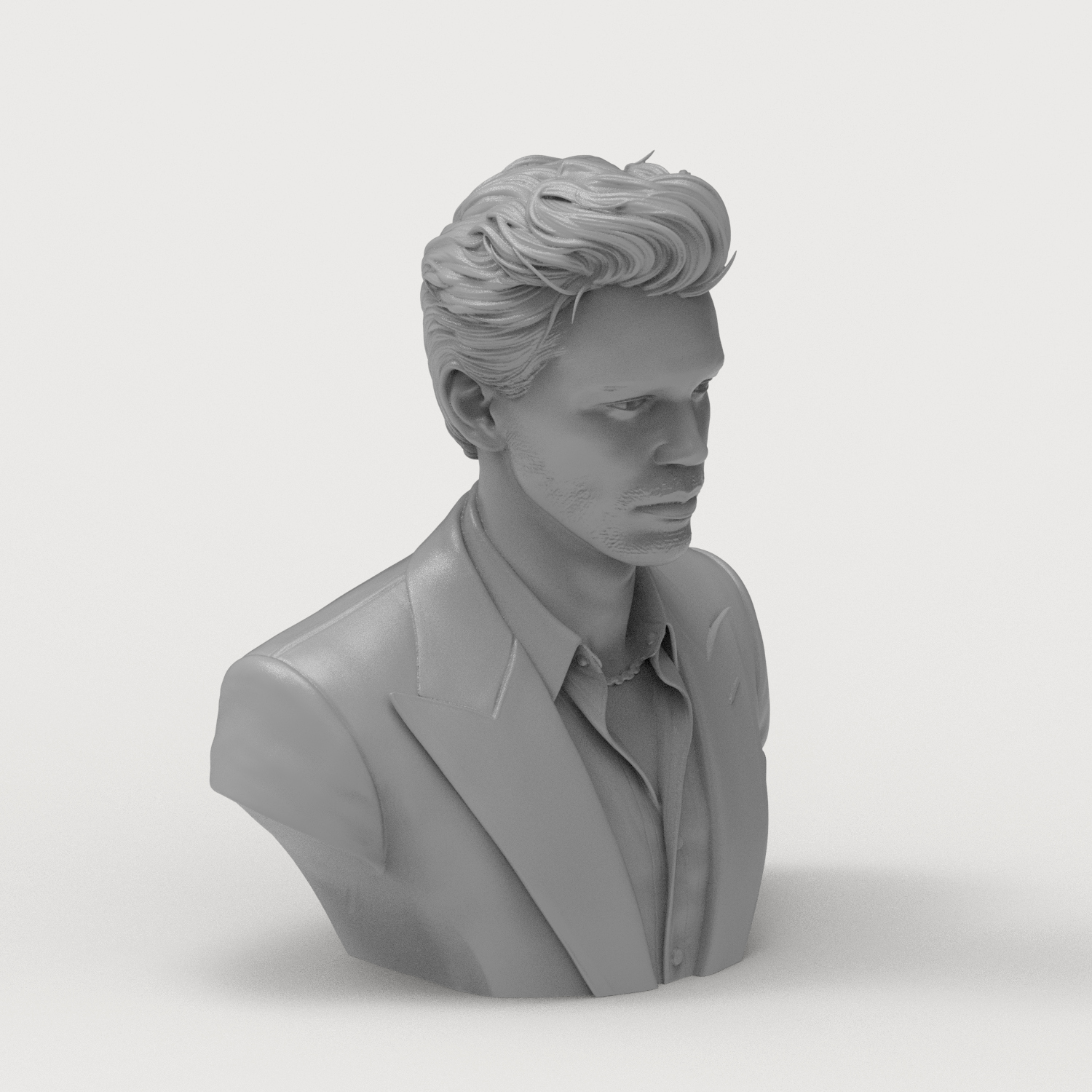 Austin Butler 3D Printable Bust 3D Model
