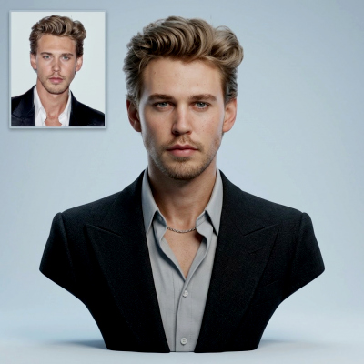 Austin Butler 3D Printable Bust