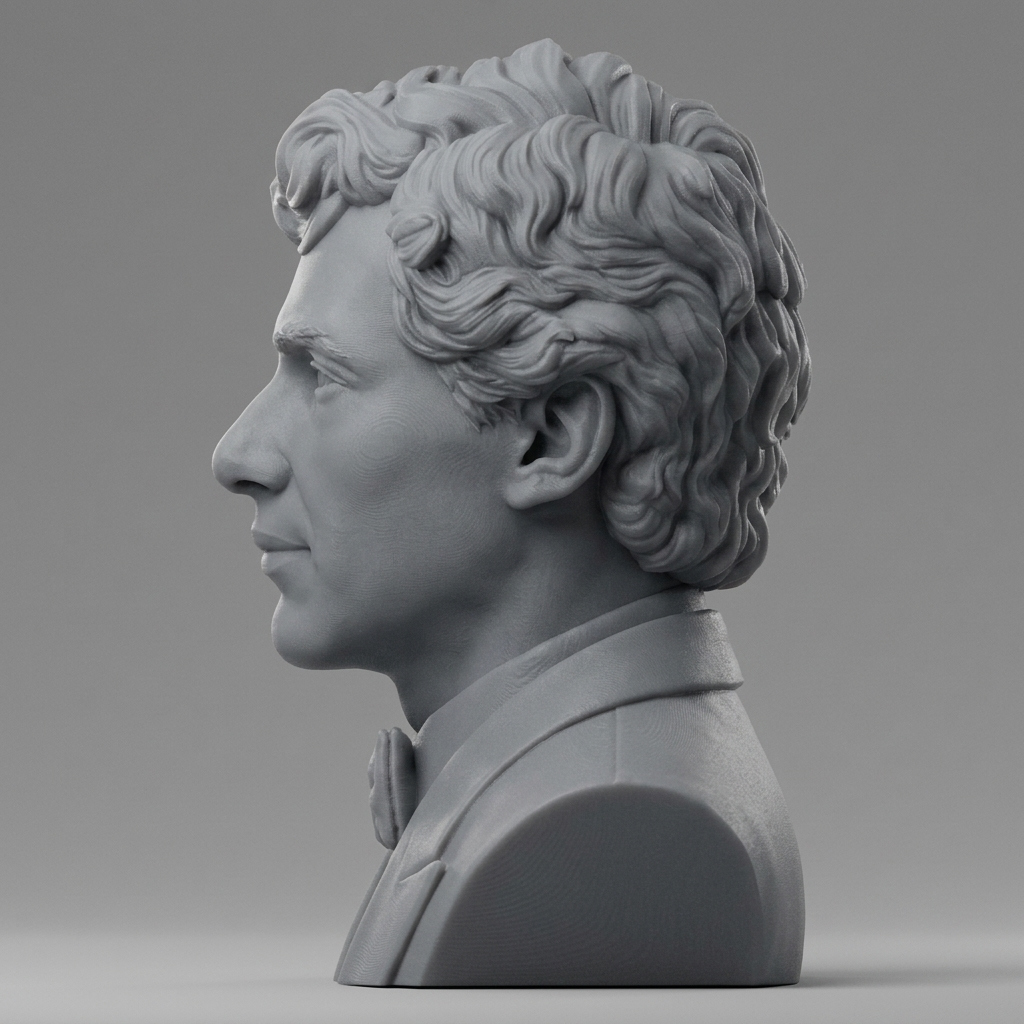 Ayrton Senna 3D Printable Bust 3D Model