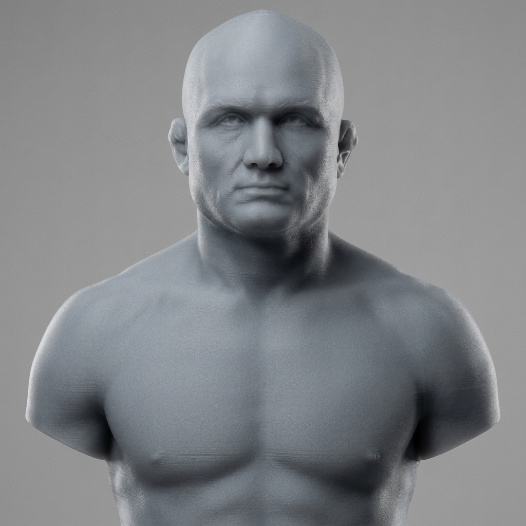 B.J. Penn UFC Champion 3D Printable Bust 3D Model