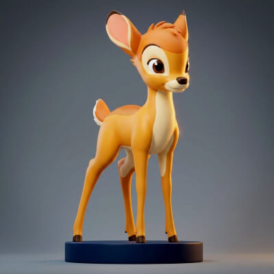 Bambi 3D Printable Figurine