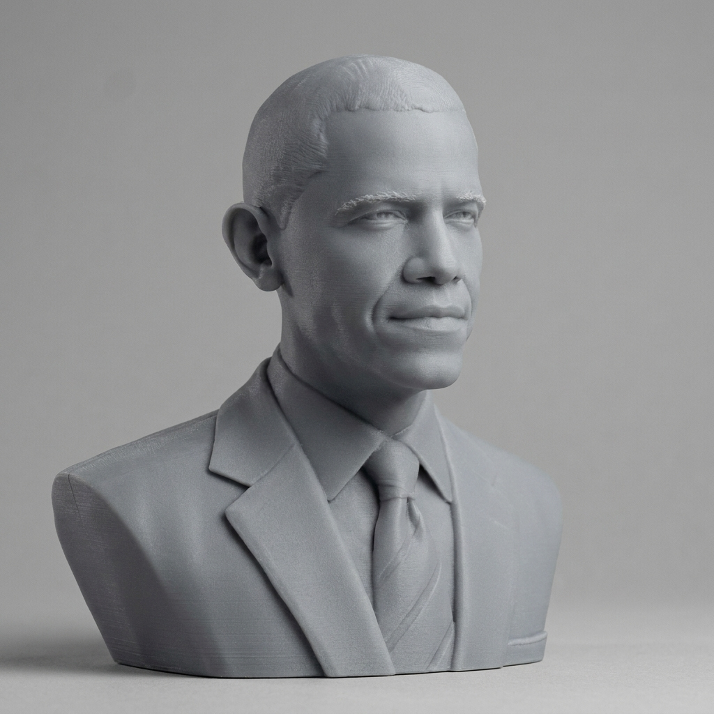 Barack Obama Bust 3D Model