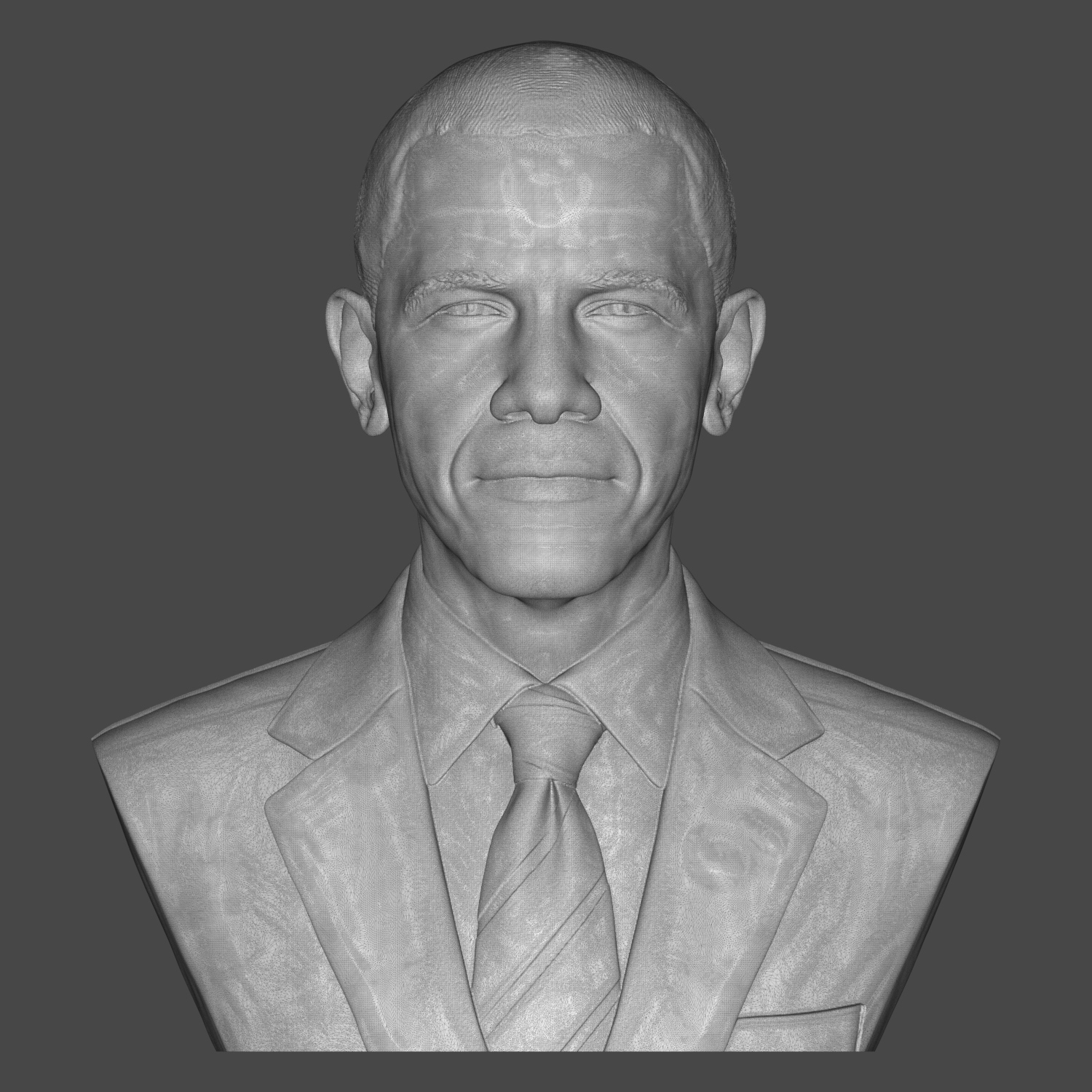 Barack Obama Bust 3D Model