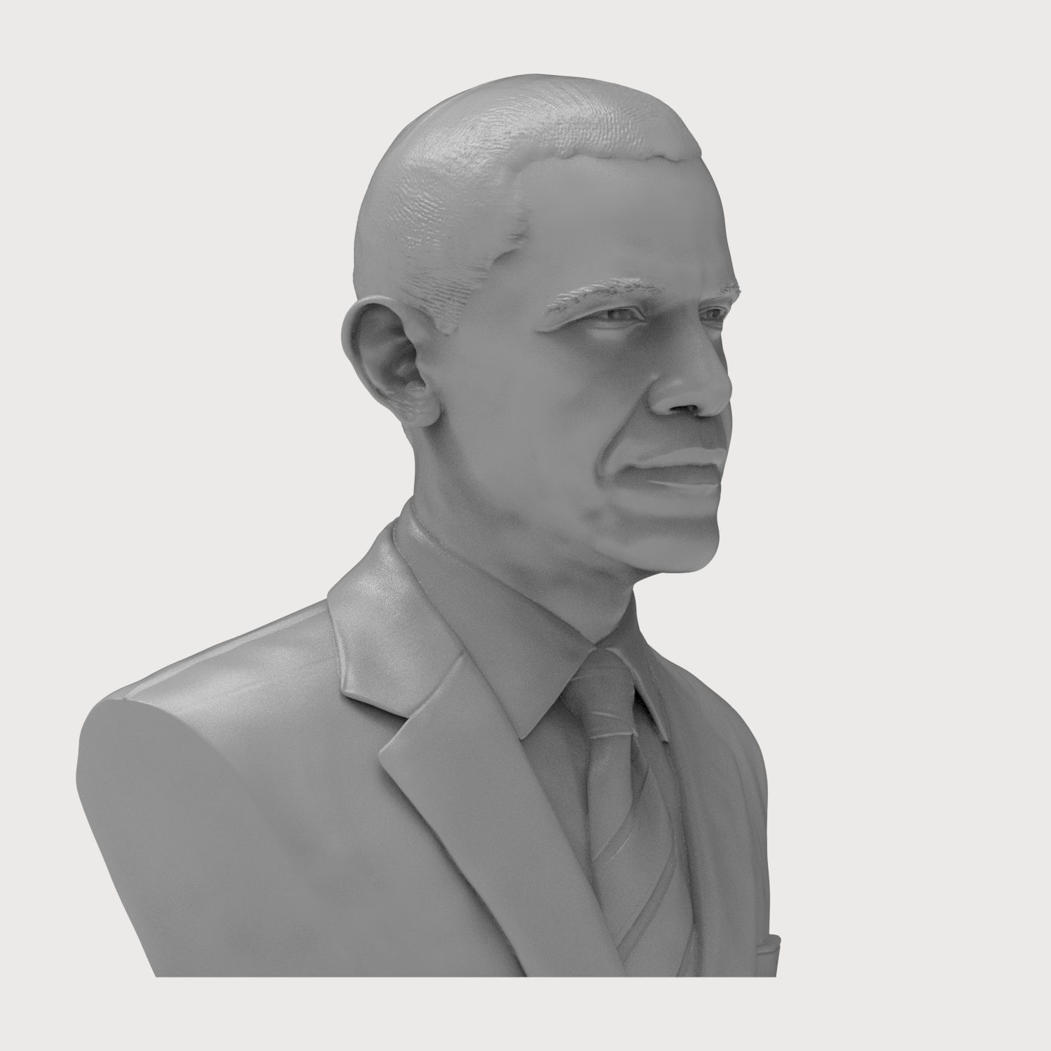 Barack Obama Bust 3D Model