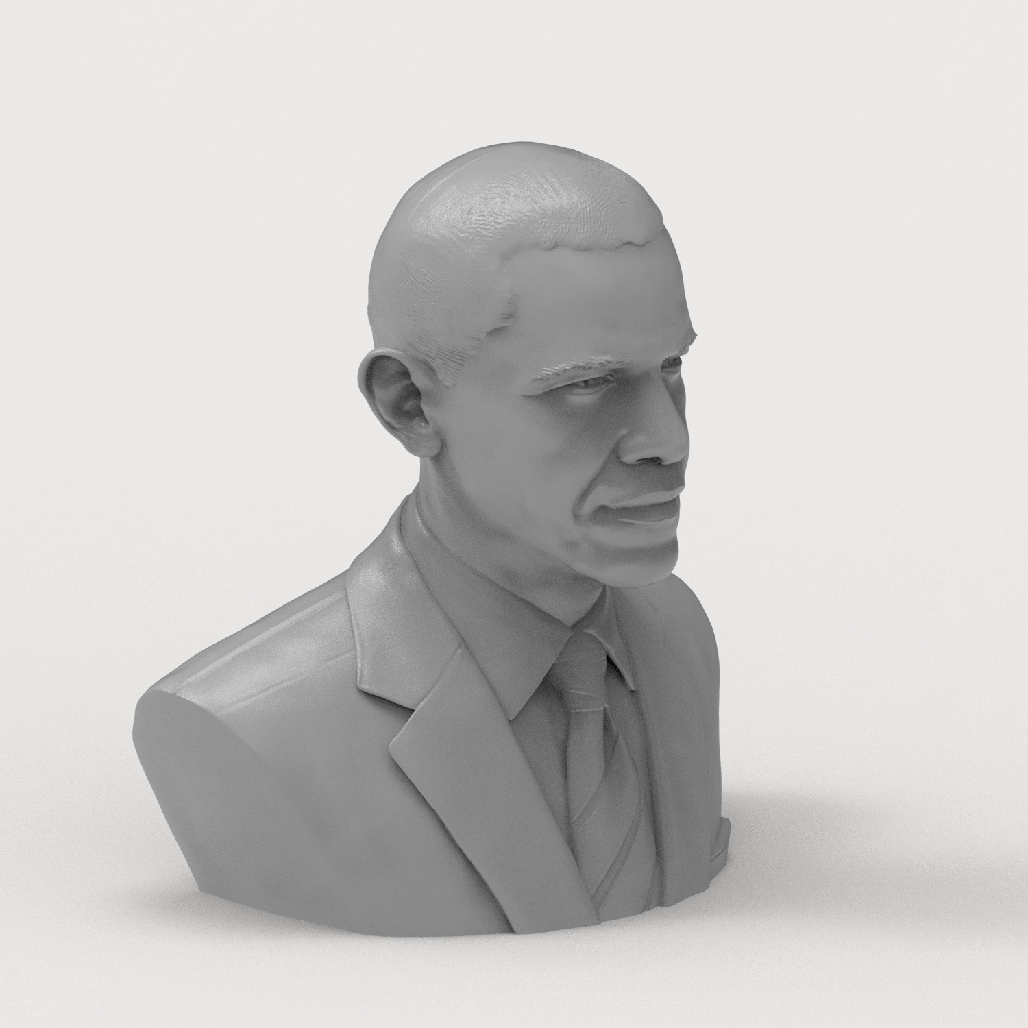 Barack Obama Bust 3D Model