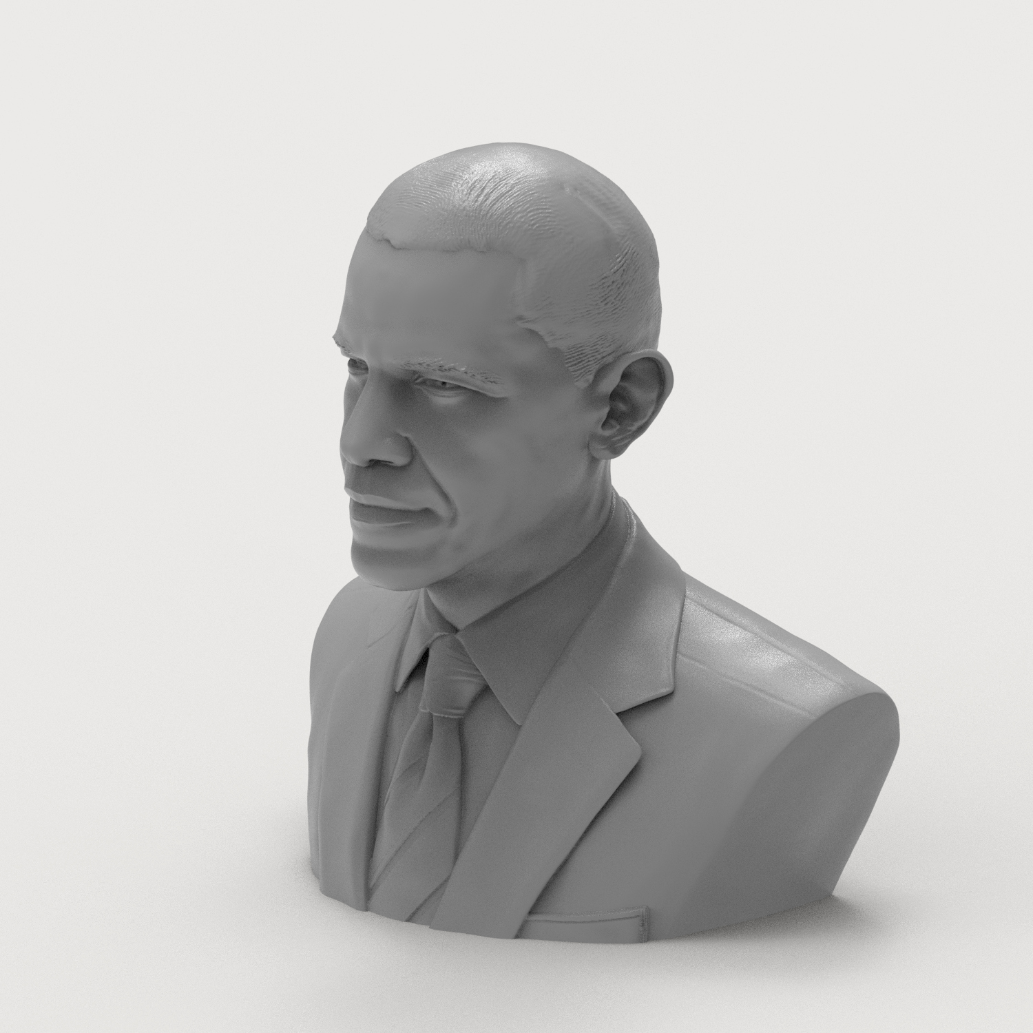 Barack Obama Bust 3D Model
