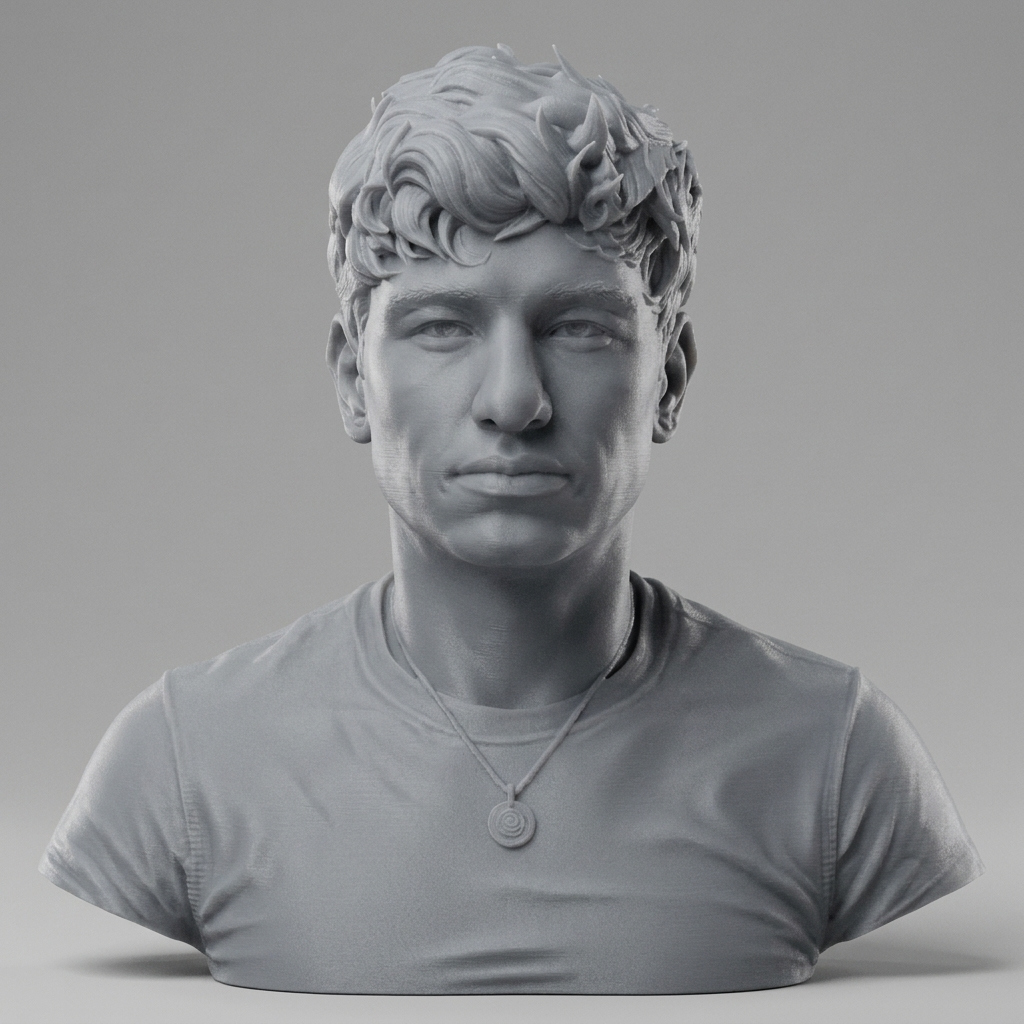 Barry Keoghan Actor Portrait Bust 3D Model