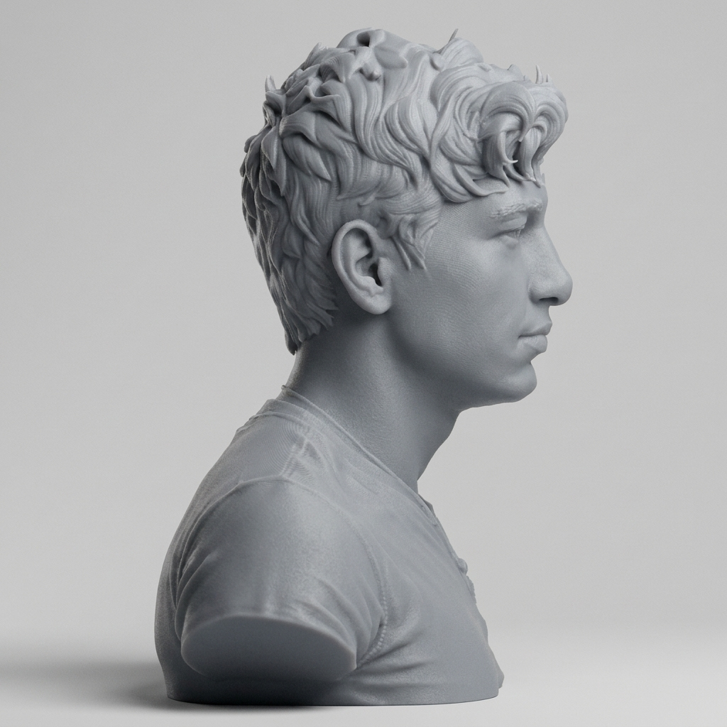 Barry Keoghan Actor Portrait Bust 3D Model