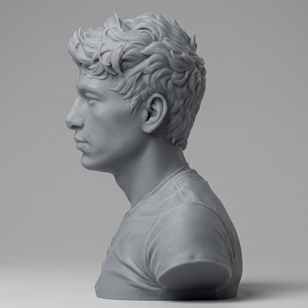 Barry Keoghan Actor Portrait Bust 3D Model