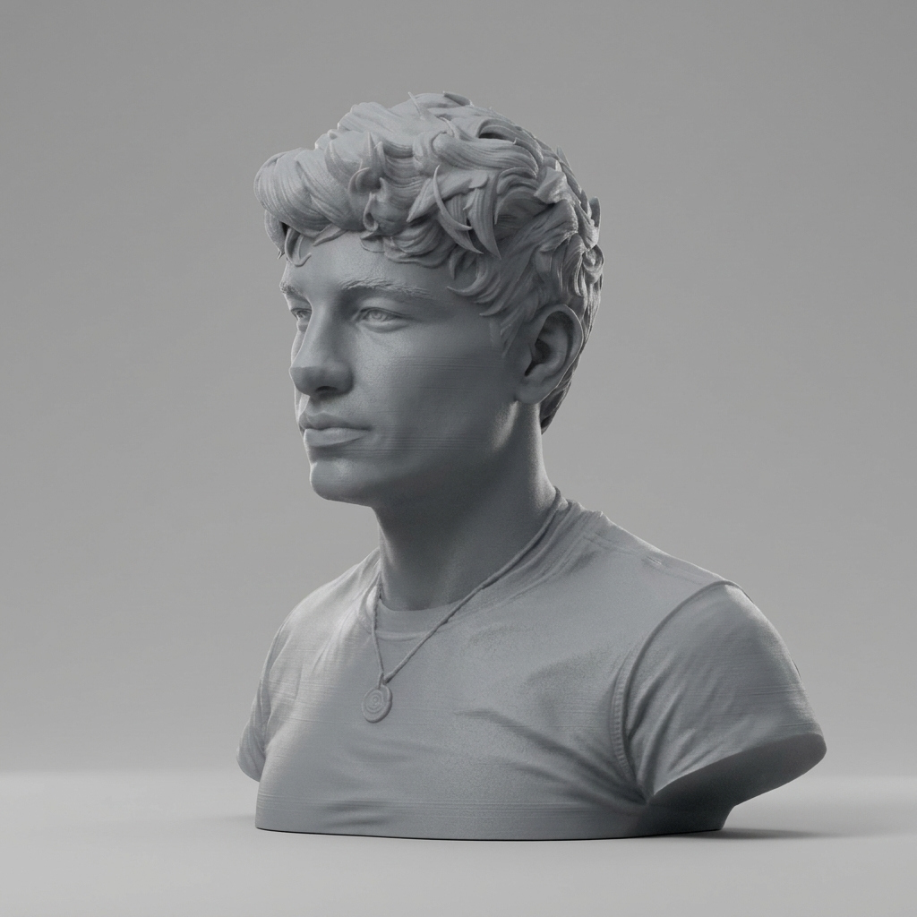 Barry Keoghan Actor Portrait Bust 3D Model