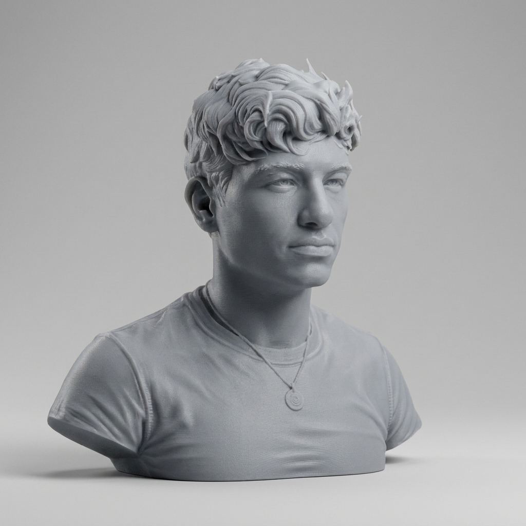 Barry Keoghan Actor Portrait Bust 3D Model