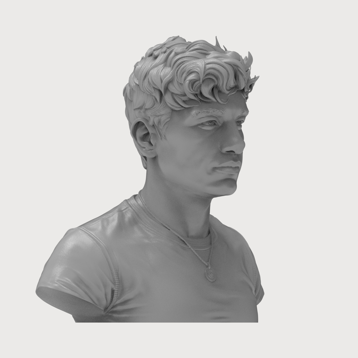 Barry Keoghan Actor Portrait Bust 3D Model