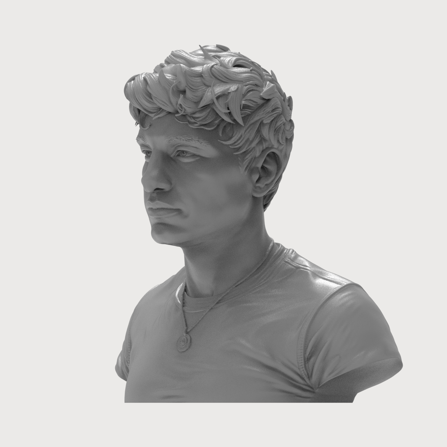 Barry Keoghan Actor Portrait Bust 3D Model