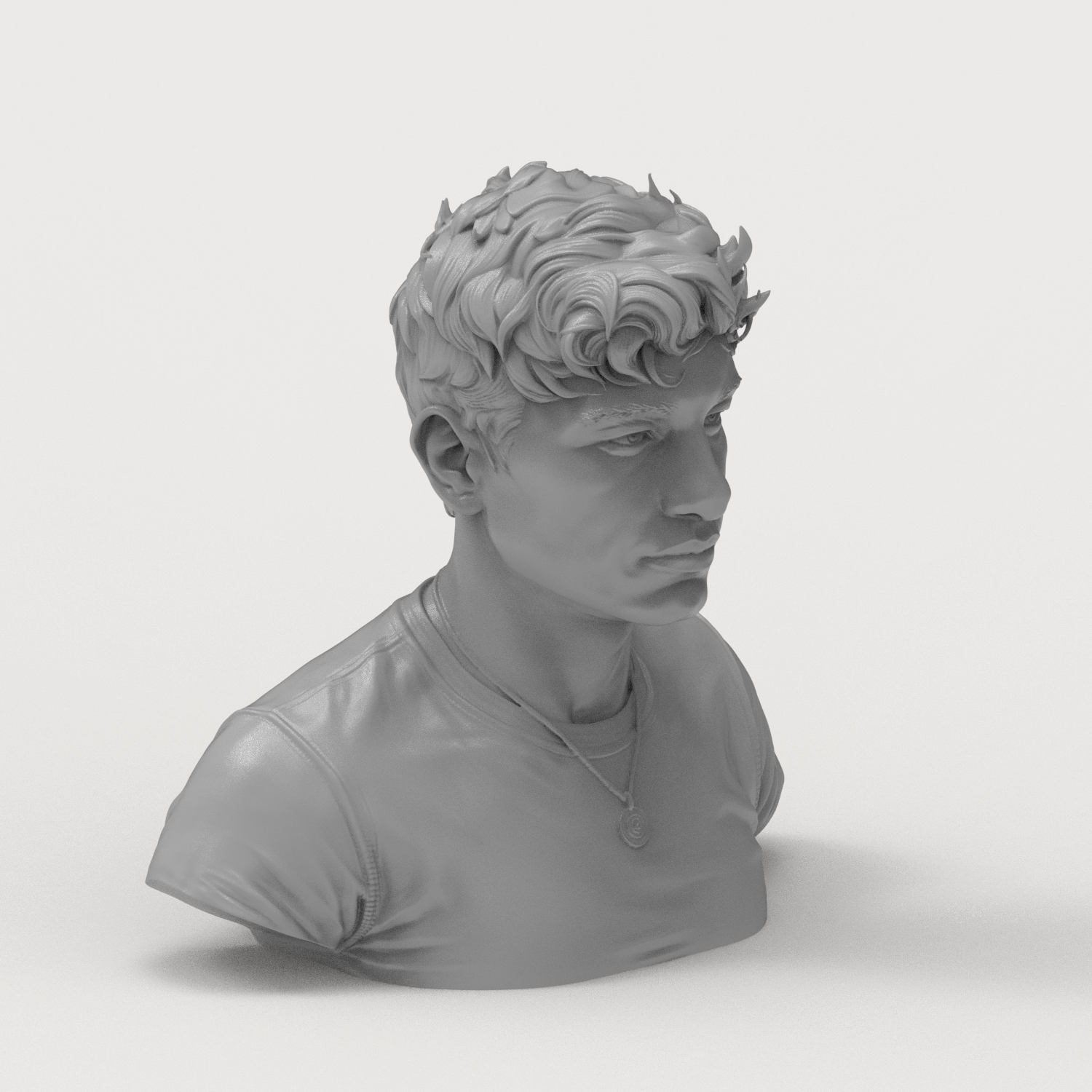 Barry Keoghan Actor Portrait Bust 3D Model
