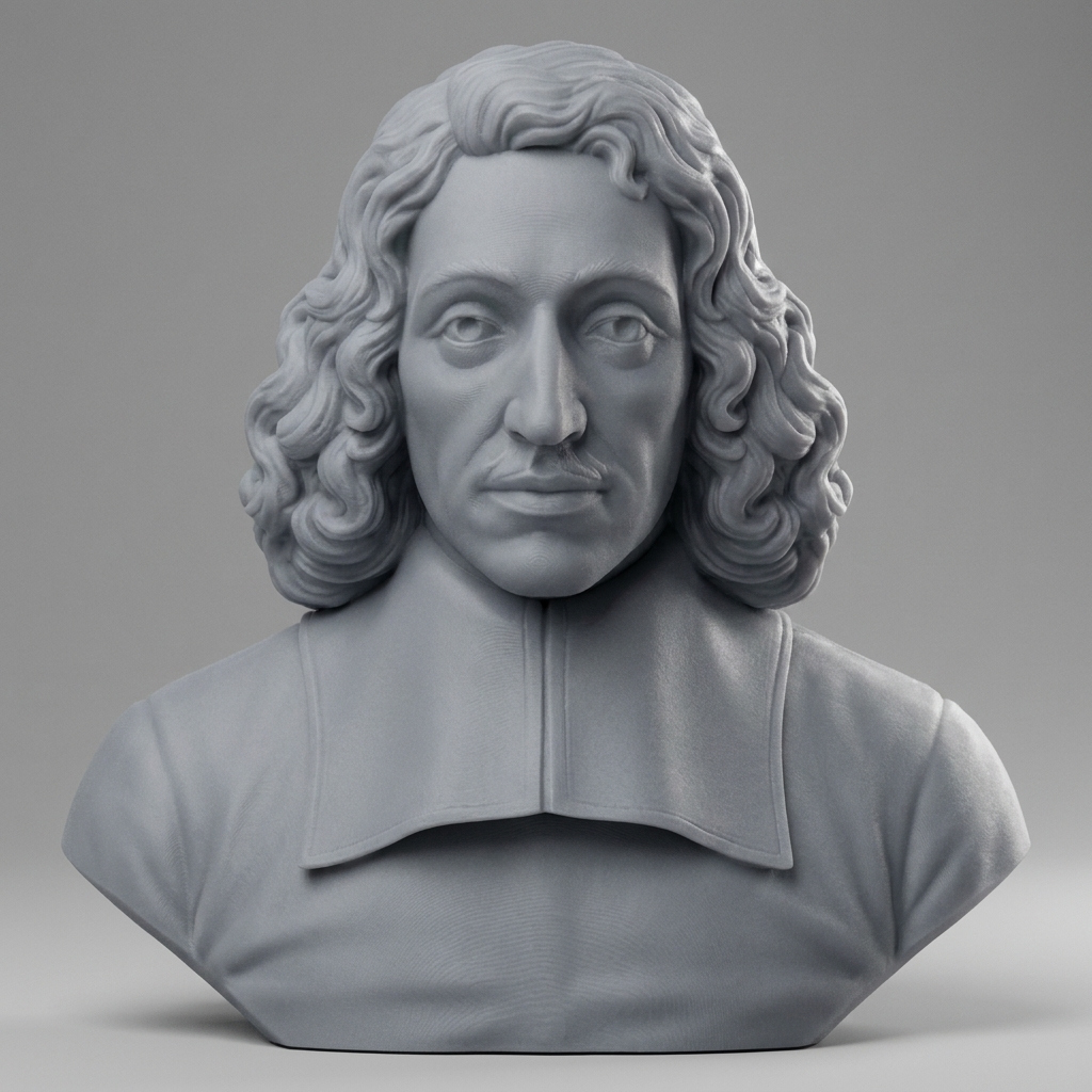 Baruch Spinoza Bust 3D Printable 3D Model