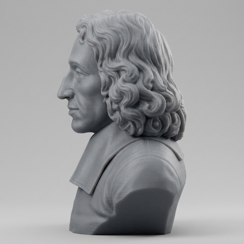 Baruch Spinoza Bust 3D Printable 3D Model