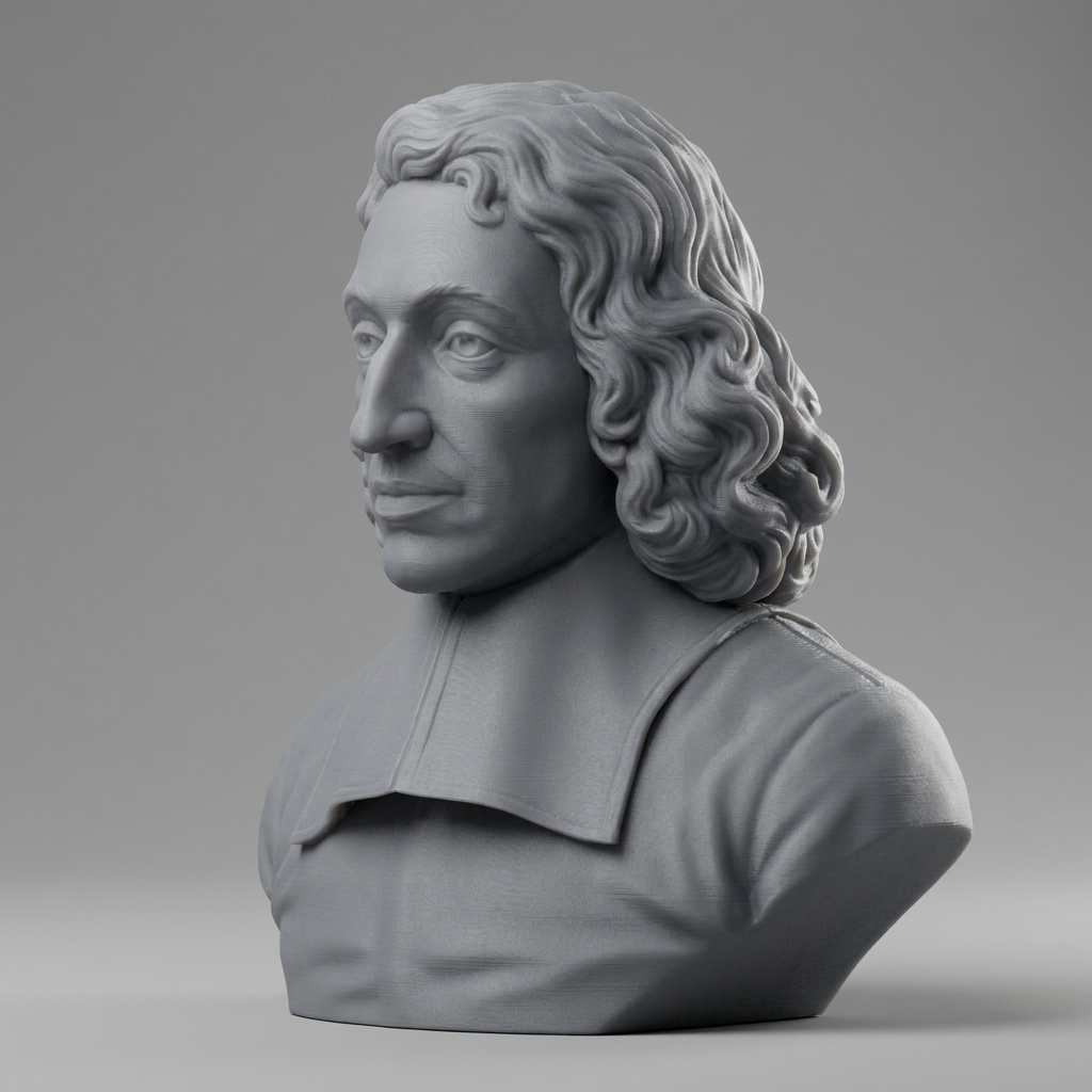 Baruch Spinoza Bust 3D Printable 3D Model
