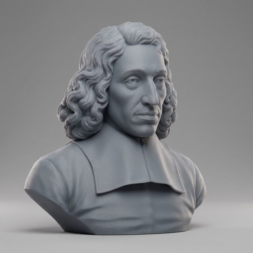 Baruch Spinoza Bust 3D Printable 3D Model