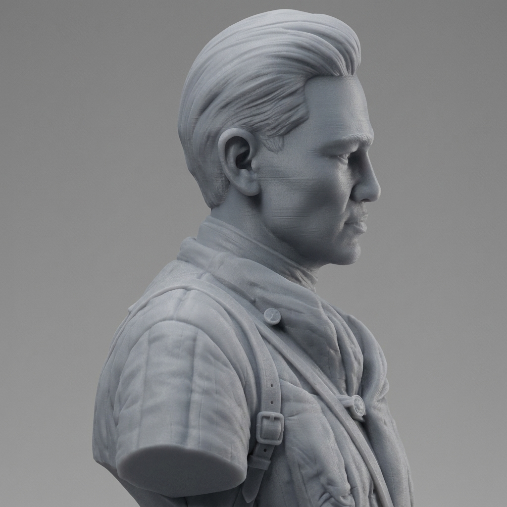 Bauyrjan Momyshuly 3D Printable Bust 3D Model