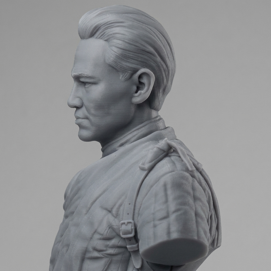 Bauyrjan Momyshuly 3D Printable Bust 3D Model