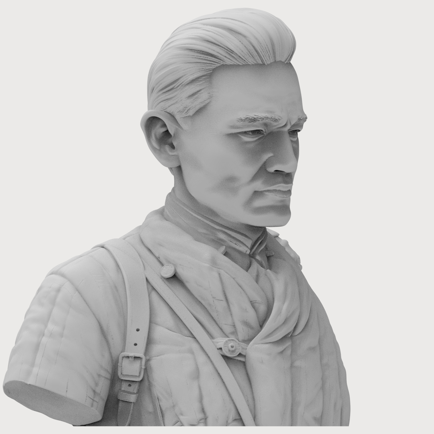 Bauyrjan Momyshuly 3D Printable Bust 3D Model