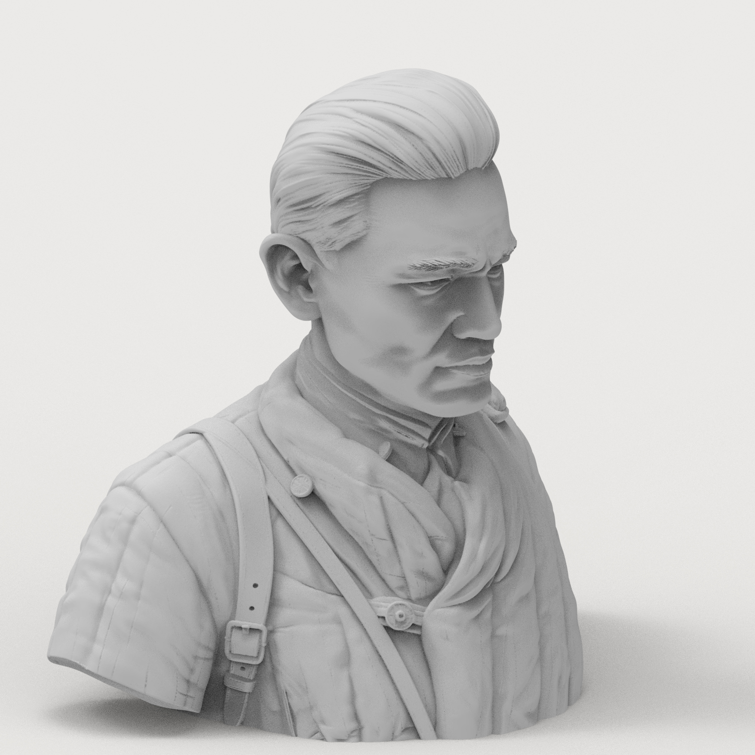 Bauyrjan Momyshuly 3D Printable Bust 3D Model