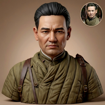 Bauyrjan Momyshuly 3D Printable Bust
