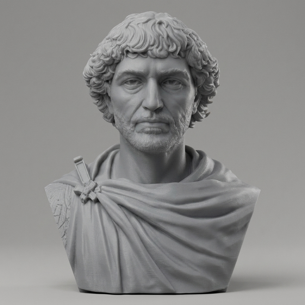 Belisarius Byzantine 3d Printable Bust 3D Model