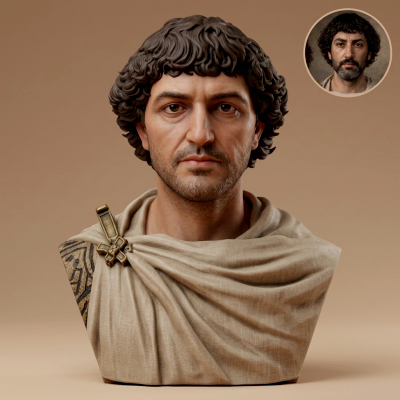 Belisarius Byzantine 3d Printable Bust